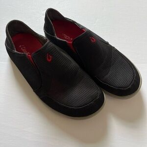 Olukai Nohea Mesh Slip On Shoe Black Size 9